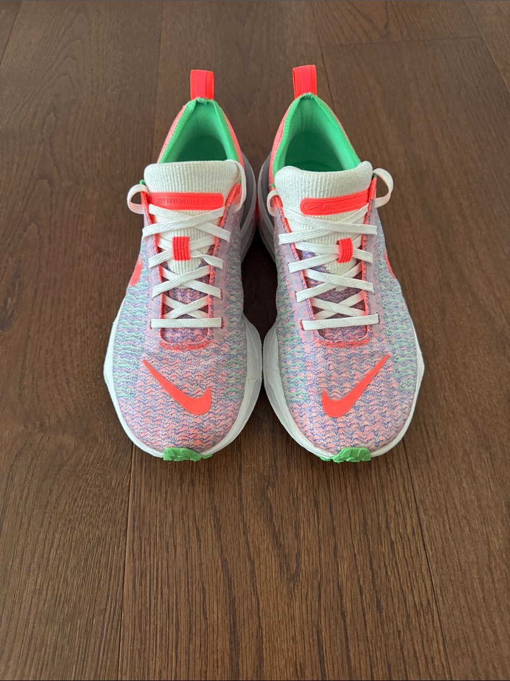 Nike ZoomX Invincible Run Flyknit 3 Women's 8.5 White
Pink Racer Blue Orange